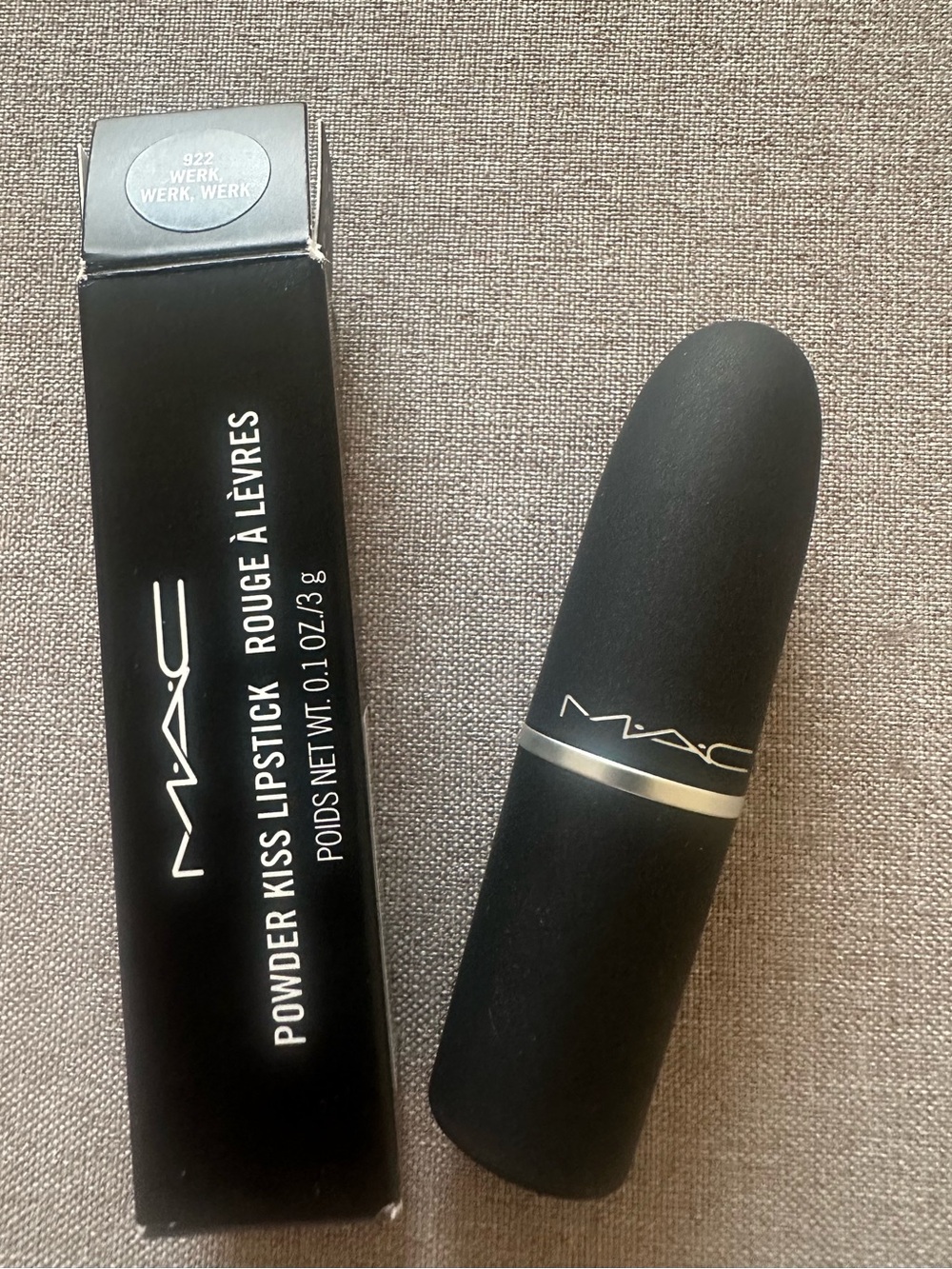 MAC Powder Kiss Lipstick - Shade 922 Werk, Werk, Werk